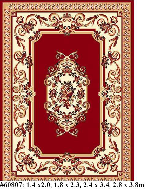 thảm mỹ thuật 60807 Red